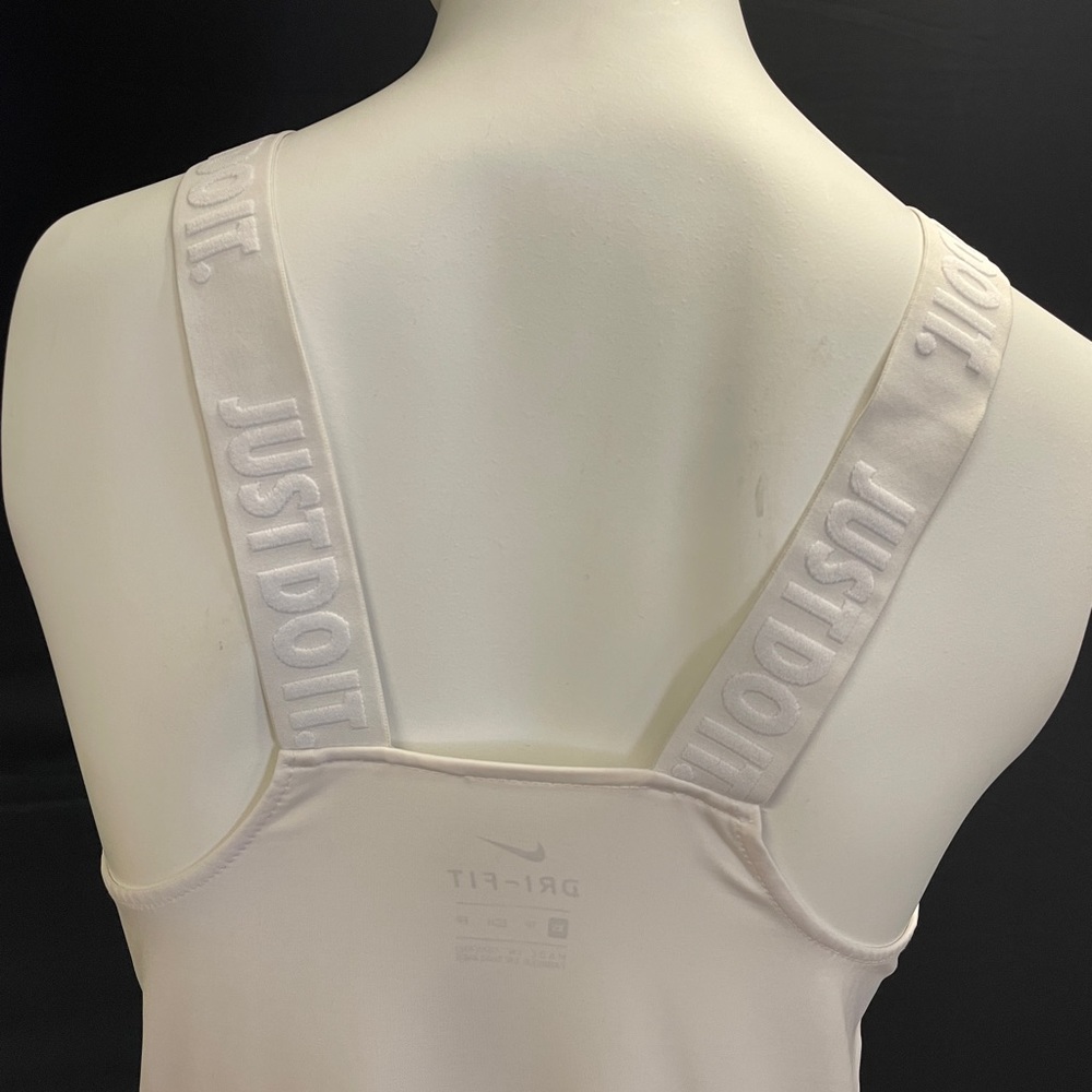 Nike running top with “just do it” straps